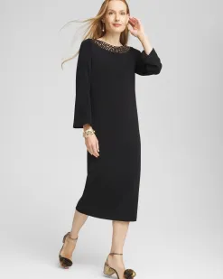 Best Travelers™ Rhinestone Scoopback Midi Dress Dresses