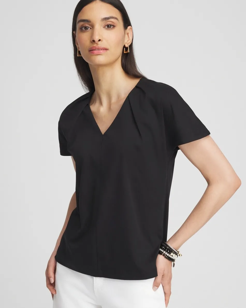 Shop Tuck Detail Tee Tops