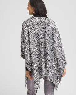 Cheap Tweed Ruana Tops | Ponchos & Ruanas