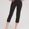 Best Wide Waistband Vented Pull-on Capris Pants
