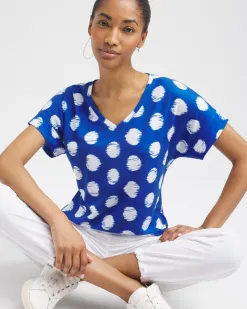 Flash Sale Zenergy® Dots Drop Shoulder Tee Tops