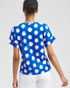 Flash Sale Zenergy® Dots Drop Shoulder Tee Tops