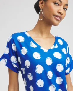 Flash Sale Zenergy® Dots Drop Shoulder Tee Tops