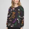 Online Zenergy® Floral Bungee Hem Long-sleeve Top Tops