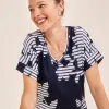 Best Zenergy® Floral Stripe Tee Tops