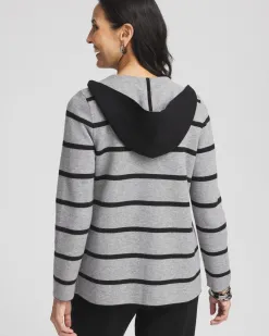 Sale Zenergy® Luxe Reversible Stripe Cardigan Jackets & Coats