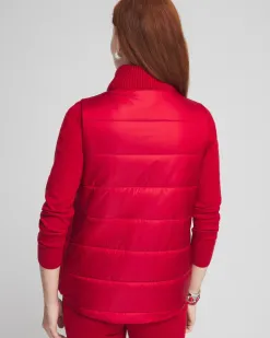 Outlet Zenergy® Luxe Ribbed-Knit Puffer Vest Jackets & Coats | Activewear