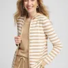 Sale Zenergy® Luxe Striped Hooded Cardigan Jackets & Coats | Activewear