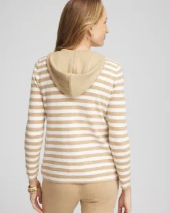 Sale Zenergy® Luxe Striped Hooded Cardigan Jackets & Coats | Activewear