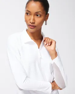 Hot Zenergy® Mesh Detail Zip Pullover Tops