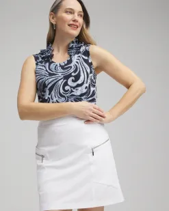 New Zenergy® Neema Paisley Ruffle Tank Tops