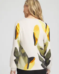 Hot Zenergy® Scuba Floral Top Tops