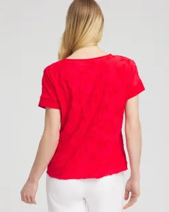 Store Zenergy® Textured Star Top Tops