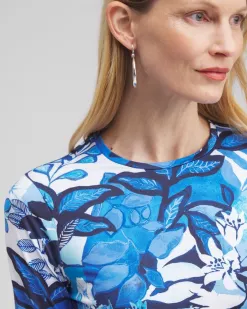Outlet Zenergy® UPF Floral Sun Tee Tops