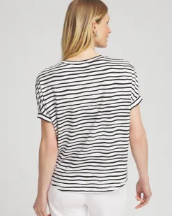 Clearance Zenergy® UPF Short Sleeve Stripe Tee Tops