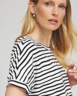 Clearance Zenergy® UPF Short Sleeve Stripe Tee Tops