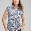 Best Zenergy® UPF Square Cap Sleeve Polo Tops