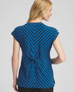 Sale Zenergy® UPF Twist Back Tee Tops